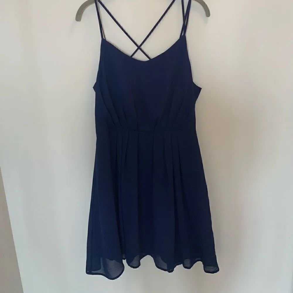 Adeline Rae size large navy blue dress